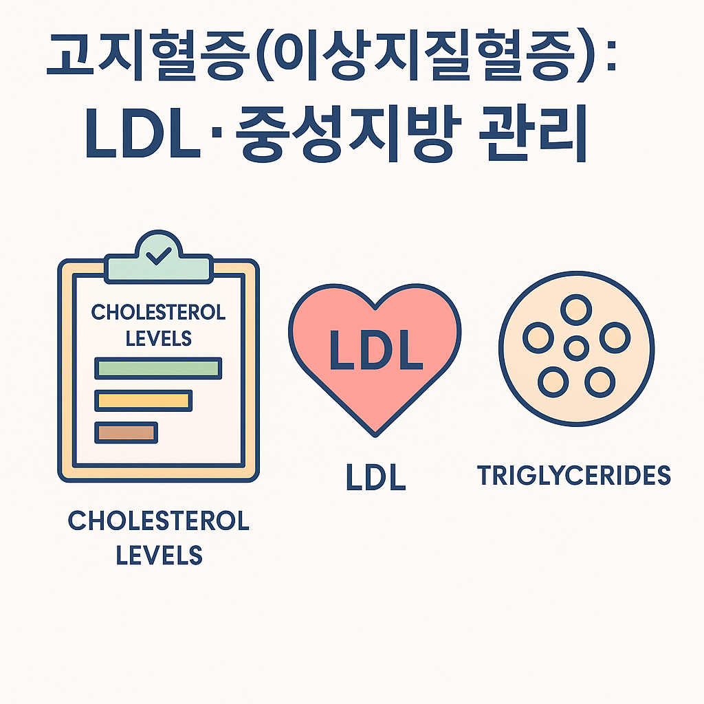 고지혈증(이상지질혈증): LDL·중성지방 관리