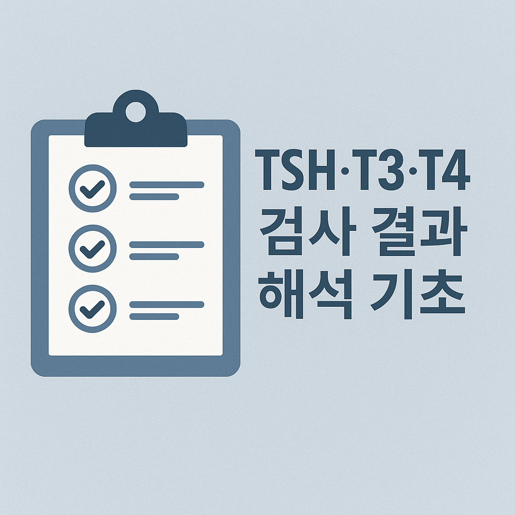 TSH·T3·T4 검사 결과 해석 기초