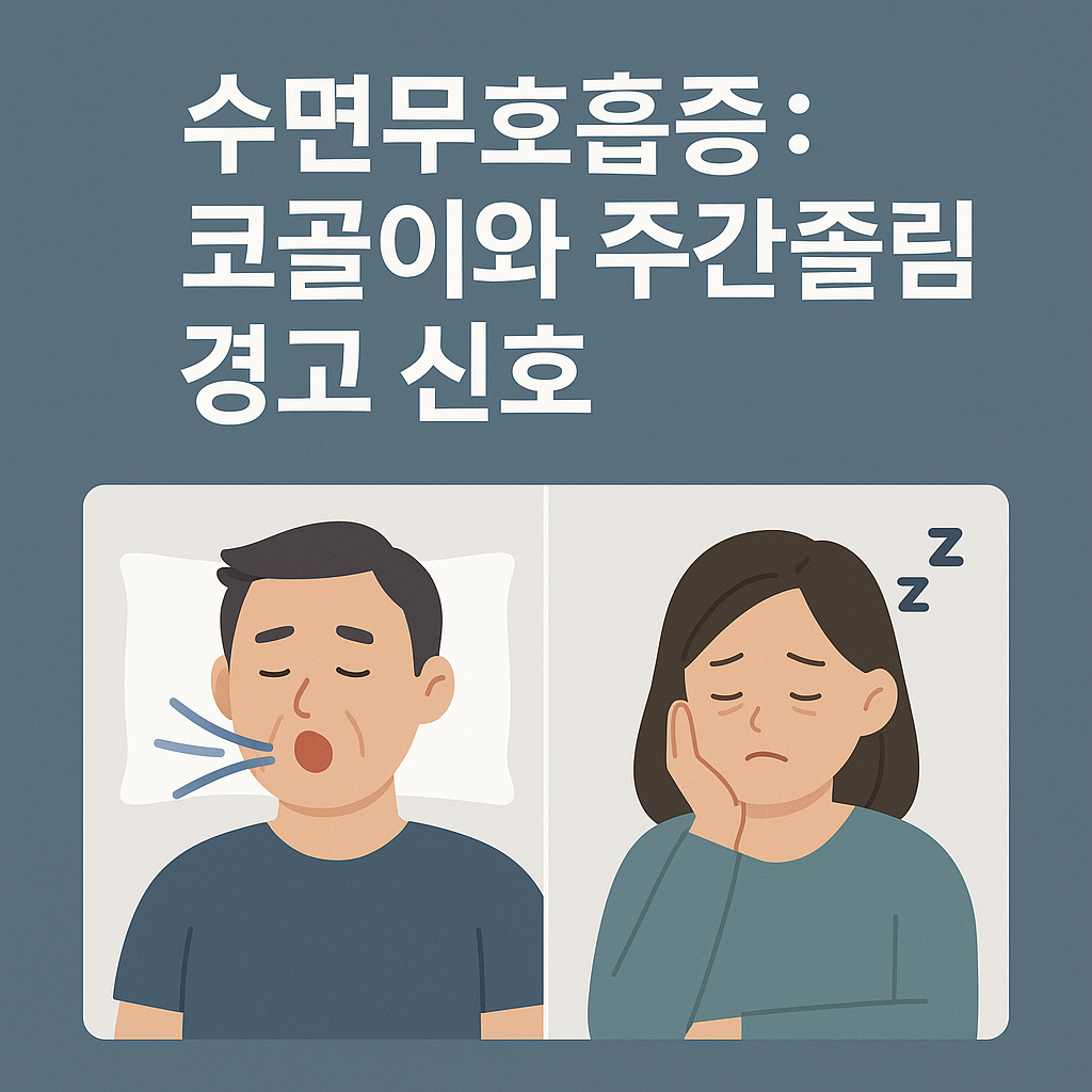 수면무호흡증: 코골이와 주간졸림 경고 신호