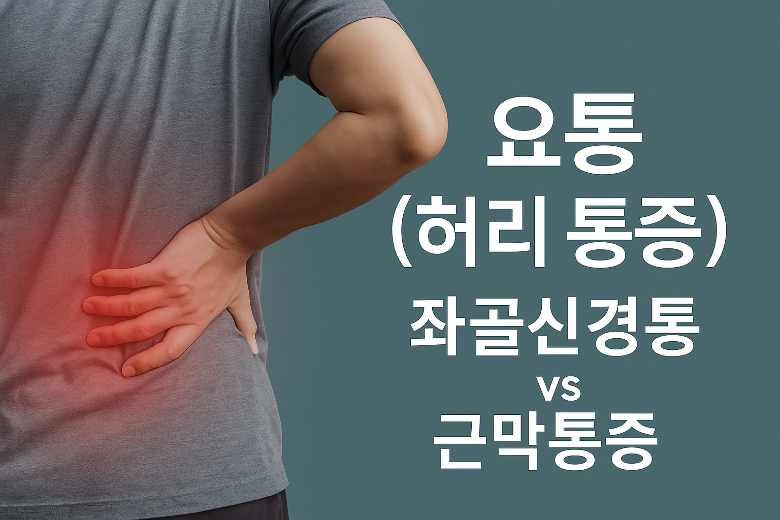 요통(허리 통증): 좌골신경통 vs 근막통증