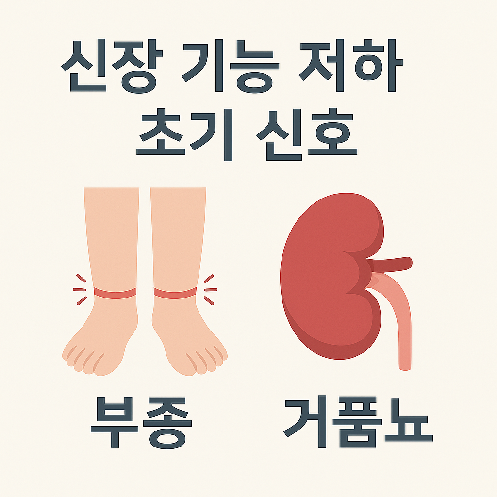 신장 기능 저하 증상 설명