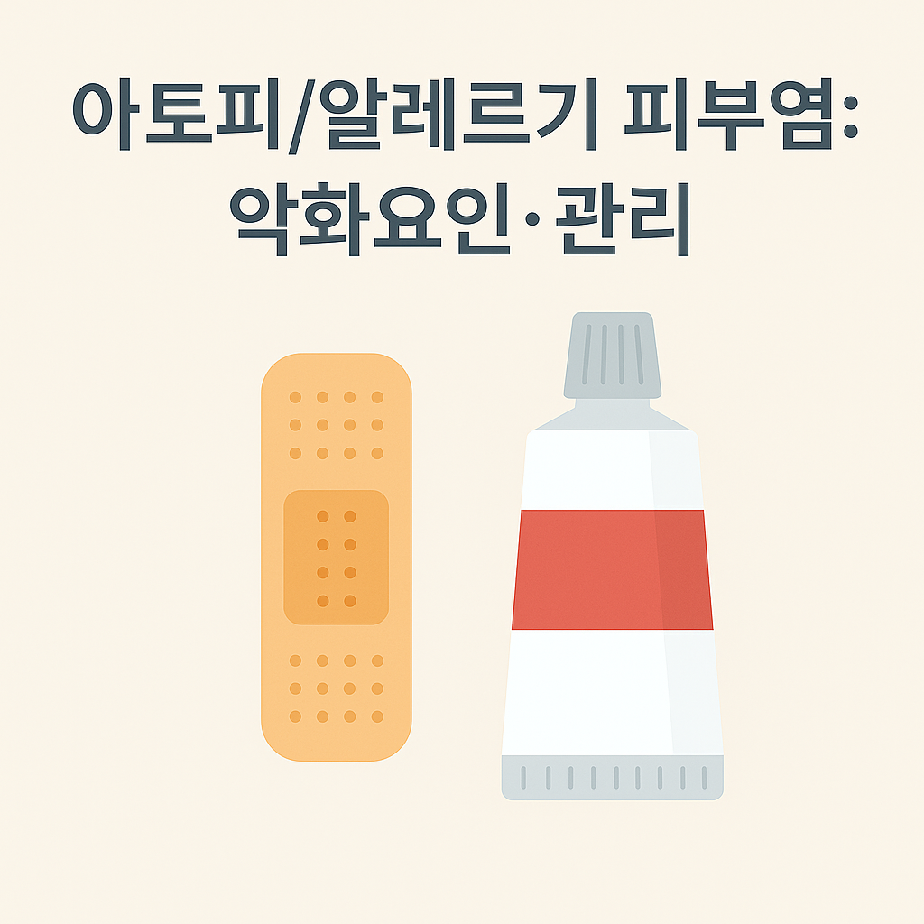 아토피/알레르기 피부염: 악화요인·관리
