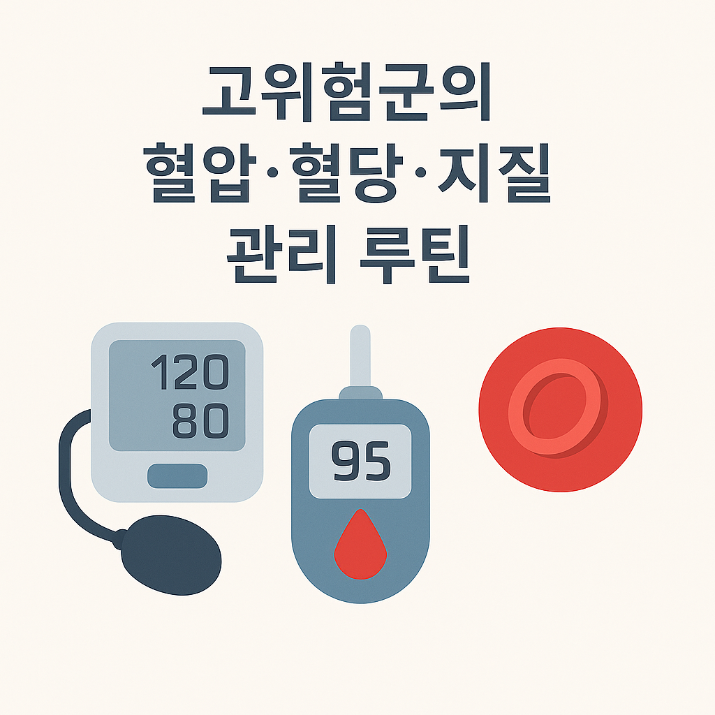고위험군의 혈압·혈당·지질 관리 루틴