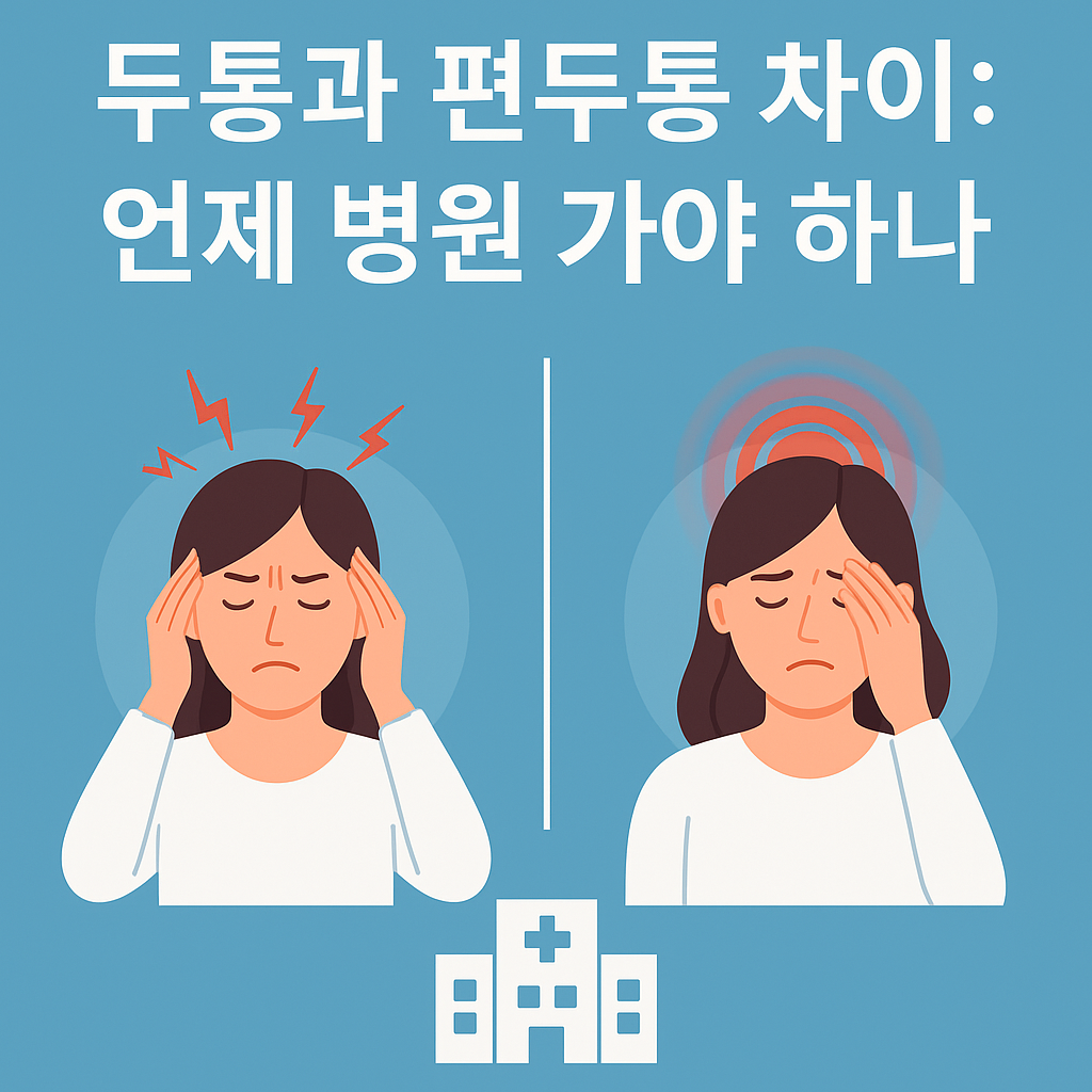 두통과 편두통 차이: 언제 병원 가야 하나