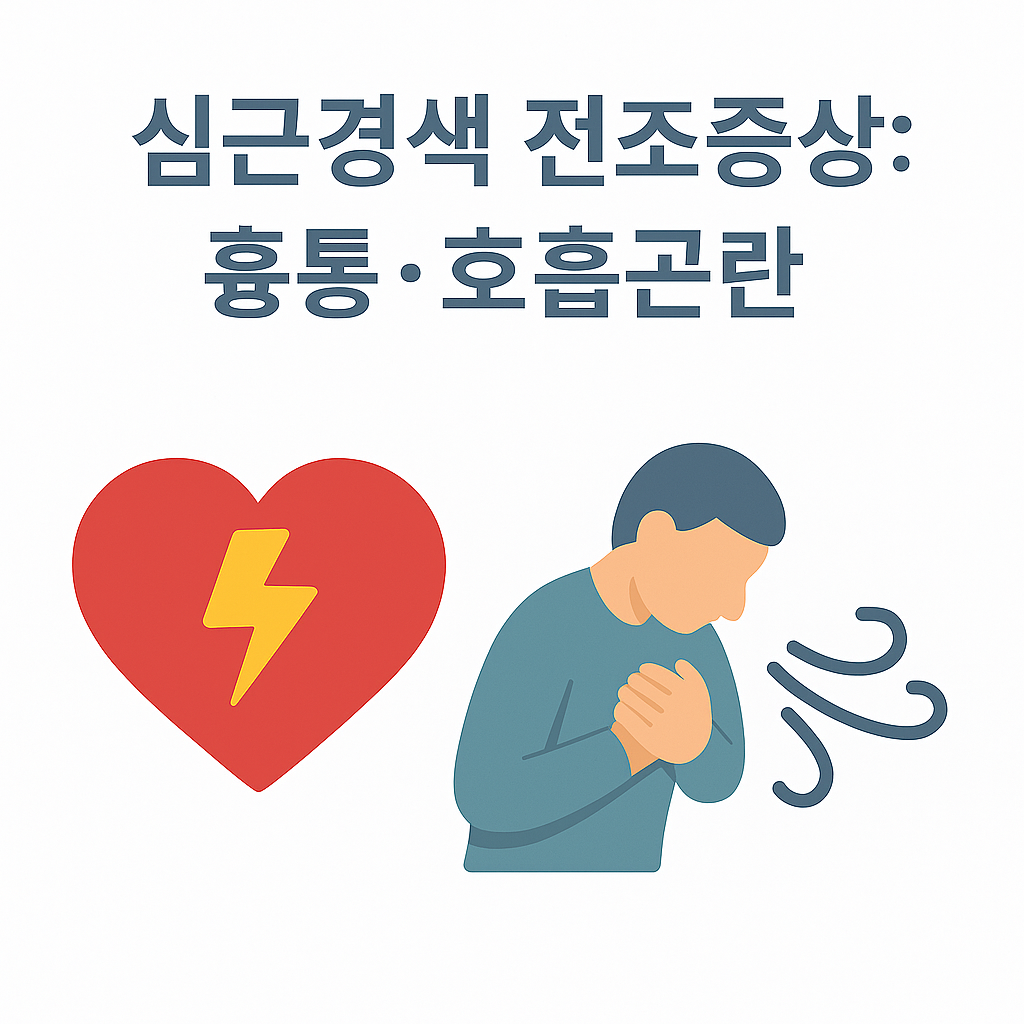 심근경색 전조증상: 흉통·호흡곤란